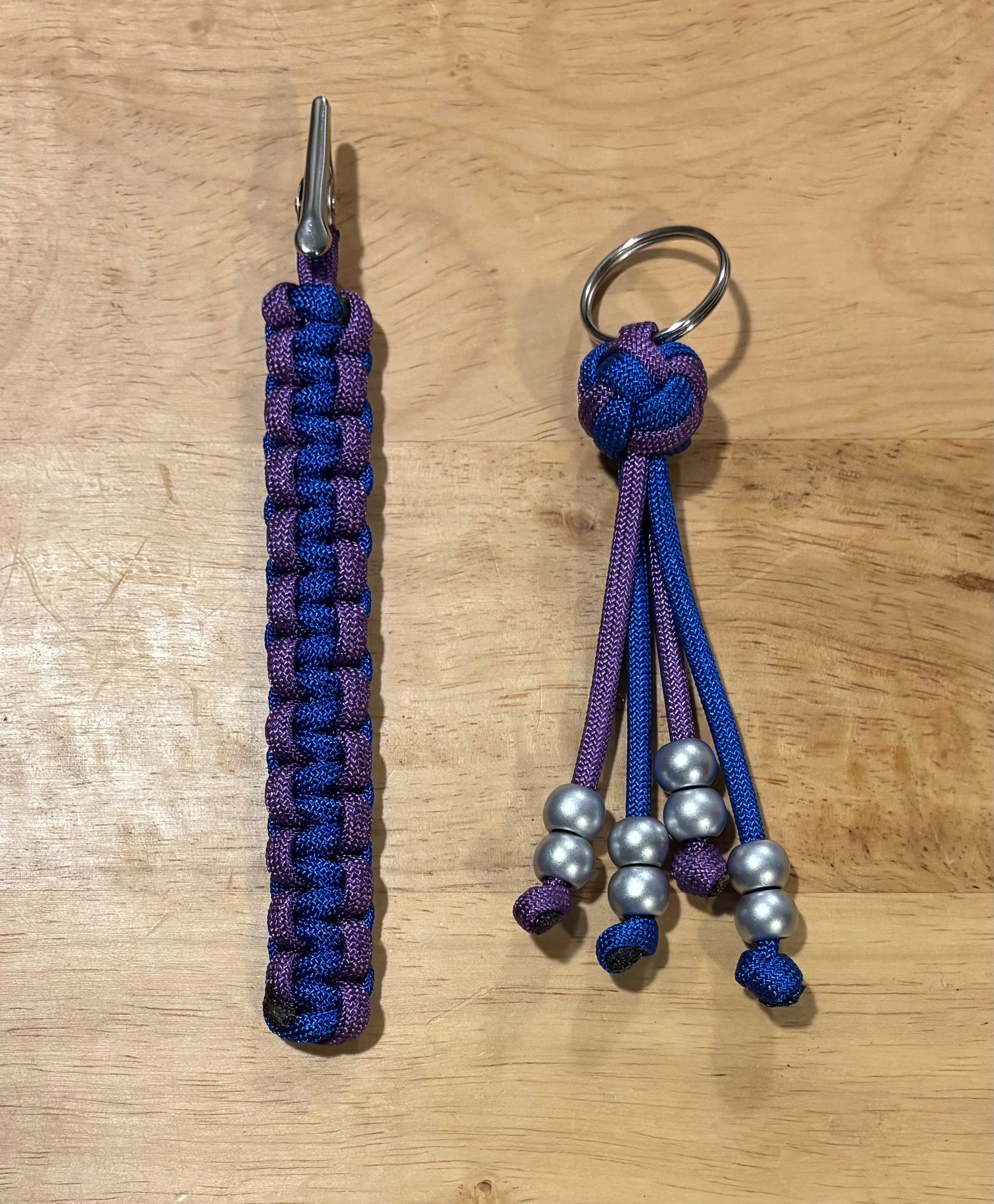 Keychain and matching card grabber/roach clips